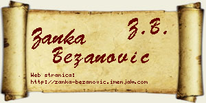 Žanka Bežanović vizit kartica